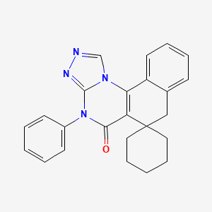 4-phenyl-4H-spiro[benzo[h][1,2,4]triazolo[4,3-a]quinazoline-6,1'-cyclohexan]-5(7H)-one