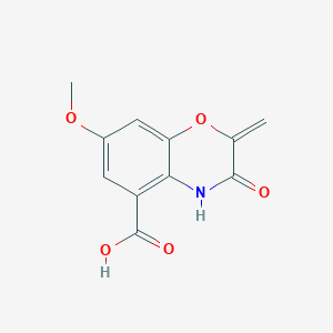 3,4-Dihydro-7-methoxy-2-methylene-3-oxo-2H-1,4-benzoxazine-5-carboxylic acid
