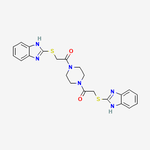 molecular formula C22H22N6O2S2 B3442971 Cambridge id 6930579 CAS No. 345987-82-8