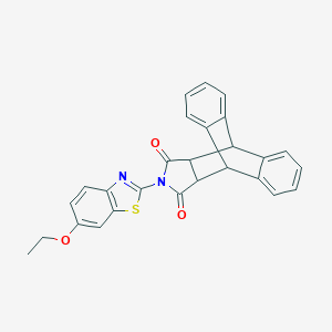 17-(6-Ethoxy-1,3-benzothiazol-2-yl)-17-azapentacyclo[6.6.5.0~2,7~.0~9,14~.0~15,19~]nonadeca-2,4,6,9,11,13-hexaene-16,18-dione