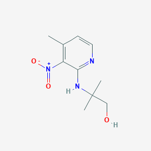 2-({3-Nitro-4-methyl-2-pyridinyl}amino)-2-methyl-1-propanol