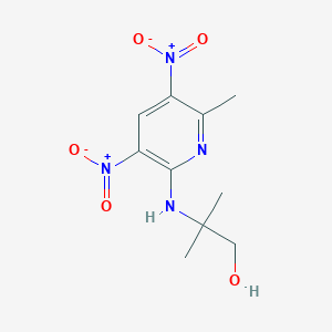 2-({3,5-Bisnitro-6-methyl-2-pyridinyl}amino)-2-methyl-1-propanol