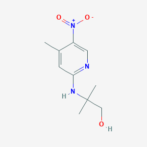 2-({5-Nitro-4-methyl-2-pyridinyl}amino)-2-methyl-1-propanol