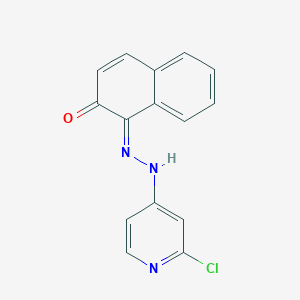 (1E)-1-[(2-chloropyridin-4-yl)hydrazinylidene]naphthalen-2-one