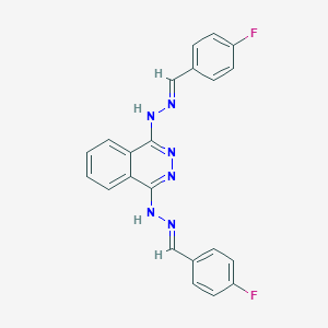 4-Fluorobenzaldehyde {4-[2-(4-fluorobenzylidene)hydrazino]-1-phthalazinyl}hydrazone