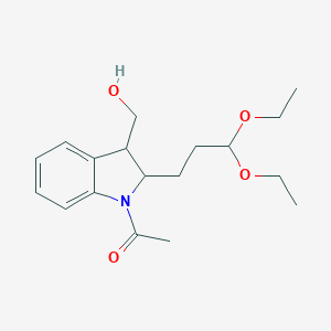 [1-acetyl-2-(3,3-diethoxypropyl)-2,3-dihydro-1H-indol-3-yl]methanol