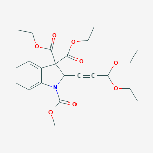 3,3-diethyl 1-methyl 2-(3,3-diethoxy-1-propynyl)-1H-indole-1,3,3(2H)-tricarboxylate
