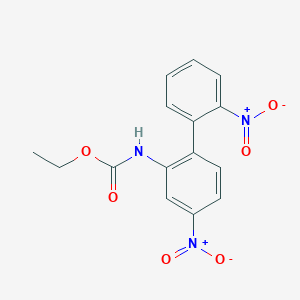 ethyl N-[5-nitro-2-(2-nitrophenyl)phenyl]carbamate