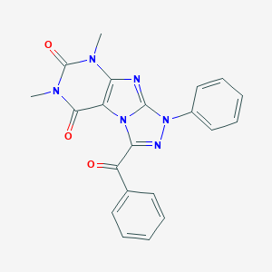 1-Phenyl-3-benzoyl-5,7-dimethyl-1H-1,2,3a,5,7,8-hexaazacyclopenta[a]indene-4,6(5H,7H)-dione