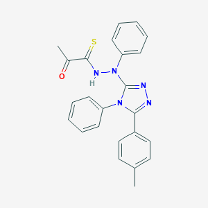 N'-[5-(4-methylphenyl)-4-phenyl-4H-1,2,4-triazol-3-yl]-2-oxo-N'-phenylpropanethiohydrazide