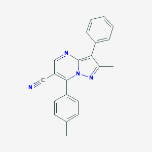 2-Methyl-7-(4-methylphenyl)-3-phenylpyrazolo[1,5-a]pyrimidine-6-carbonitrile