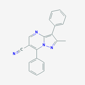 2-Methyl-3,7-diphenylpyrazolo[1,5-a]pyrimidine-6-carbonitrile