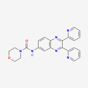 molecular formula C23H20N6O2 B3443559 N-(2,3-dipyridin-2-ylquinoxalin-6-yl)morpholine-4-carboxamide 