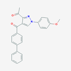 1-[4-([1,1'-biphenyl]-4-ylcarbonyl)-1-(4-methoxyphenyl)-1H-pyrazol-3-yl]ethanone