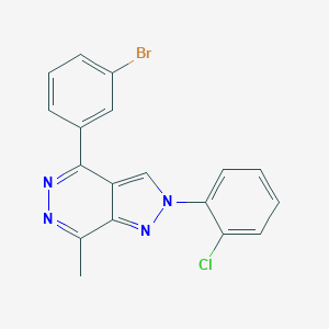 4-(3-bromophenyl)-2-(2-chlorophenyl)-7-methyl-2H-pyrazolo[3,4-d]pyridazine