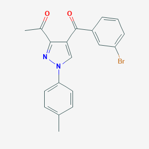 1-[4-(3-bromobenzoyl)-1-(4-methylphenyl)-1H-pyrazol-3-yl]ethanone
