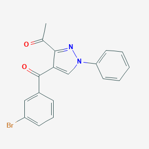 1-[4-(3-bromobenzoyl)-1-phenyl-1H-pyrazol-3-yl]ethanone