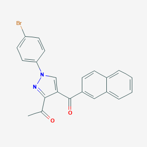 1-[1-(4-bromophenyl)-4-(2-naphthoyl)-1H-pyrazol-3-yl]ethanone