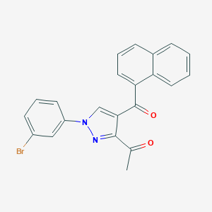 1-[1-(3-bromophenyl)-4-(1-naphthoyl)-1H-pyrazol-3-yl]ethanone