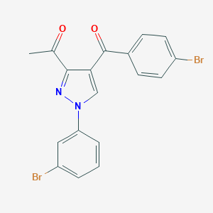 1-[4-(4-bromobenzoyl)-1-(3-bromophenyl)-1H-pyrazol-3-yl]ethanone