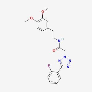 molecular formula C19H20FN5O3 B3443798 N-(3,4-DIMETHOXYPHENETHYL)-2-[5-(2-FLUOROPHENYL)-2H-1,2,3,4-TETRAAZOL-2-YL]ACETAMIDE 