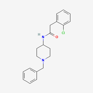 molecular formula C20H23ClN2O B3443876 N-(1-benzylpiperidin-4-yl)-2-(2-chlorophenyl)acetamide 