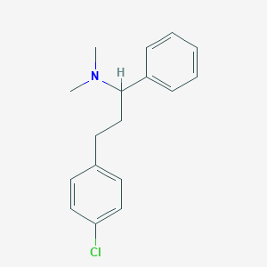 molecular formula C17H20ClN B034439 3-(4-chlorophenyl)-N,N-dimethyl-1-phenylpropan-1-amine CAS No. 100427-87-0