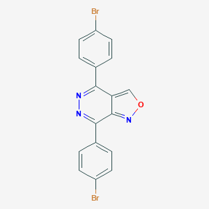 molecular formula C17H9Br2N3O B344410 4,7-Bis(4-bromophenyl)isoxazolo[3,4-d]pyridazine 