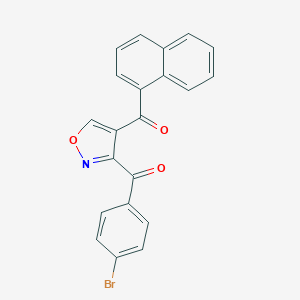 molecular formula C21H12BrNO3 B344412 [3-(4-Bromobenzoyl)-4-isoxazolyl](1-naphthyl)methanone 