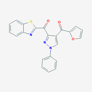 1,3-benzothiazol-2-yl[4-(2-furoyl)-1-phenyl-1H-pyrazol-3-yl]methanone
