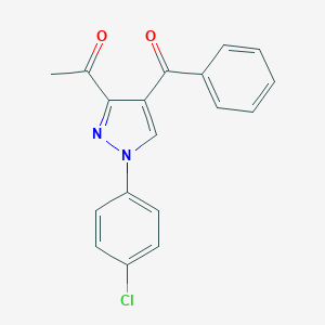 1-[4-benzoyl-1-(4-chlorophenyl)-1H-pyrazol-3-yl]ethanone
