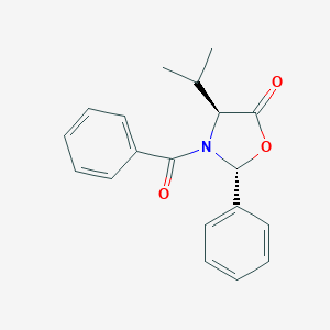 molecular formula C19H19NO3 B344439 (2R,4S)-3-benzoyl-2-phenyl-4-propan-2-yl-1,3-oxazolidin-5-one 