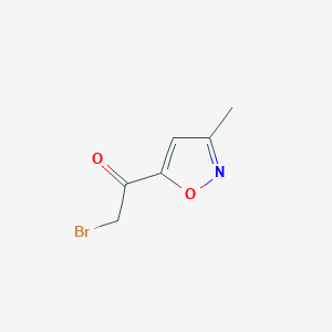 molecular formula C6H6BrNO2 B034444 2-Bromo-1-(3-methylisoxazol-5-yl)ethanone CAS No. 104777-32-4