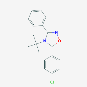4-Tert-butyl-5-(4-chlorophenyl)-3-phenyl-4,5-dihydro-1,2,4-oxadiazole