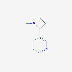 molecular formula C9H12N2 B034448 3-(1-Methylazetidin-2-yl)pyridine CAS No. 110716-86-4