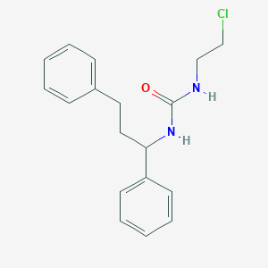 molecular formula C18H21ClN2O B034450 Urea, 1-(2-chloroethyl)-3-(1,3-diphenyl-2-propyl)- CAS No. 102433-47-6