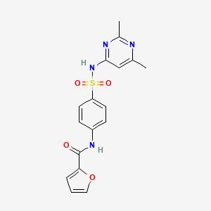 molecular formula C17H16N4O4S B3445059 N-{4-[(2,6-dimethylpyrimidin-4-yl)sulfamoyl]phenyl}furan-2-carboxamide 