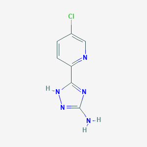 molecular formula C7H6ClN5 B344529 5-(5-chloro-2-pyridinyl)-1H-1,2,4-triazol-3-amine CAS No. 168893-69-4