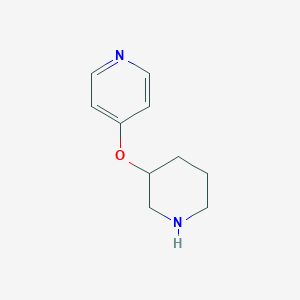molecular formula C10H14N2O B344541 4-(piperidin-3-yloxy)pyridine CAS No. 933701-61-2