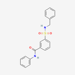 molecular formula C20H18N2O3S B3445487 3-[(benzylamino)sulfonyl]-N-phenylbenzamide 