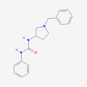 molecular formula C18H21N3O B034456 1-(1-Benzylpyrrolidin-3-yl)-3-phenylurea CAS No. 19985-24-1
