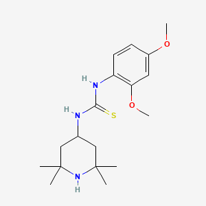 molecular formula C18H29N3O2S B3445649 N-(2,4-DIMETHOXYPHENYL)-N'-(2,2,6,6-TETRAMETHYL-4-PIPERIDYL)THIOUREA 