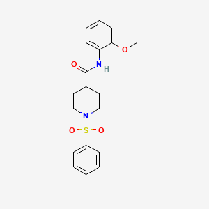 molecular formula C20H24N2O4S B3445913 N-(2-Methoxyphenyl)-1-(4-methylbenzenesulfonyl)piperidine-4-carboxamide 