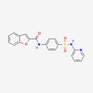 molecular formula C20H15N3O4S B3446215 N-[4-(pyridin-2-ylsulfamoyl)phenyl]-1-benzofuran-2-carboxamide 