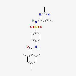 molecular formula C22H24N4O3S B3446373 N-[4-[(2,6-dimethylpyrimidin-4-yl)sulfamoyl]phenyl]-2,4,6-trimethylbenzamide 