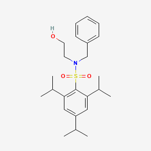 molecular formula C24H35NO3S B3446938 N-benzyl-N-(2-hydroxyethyl)-2,4,6-tri(propan-2-yl)benzenesulfonamide 
