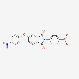 molecular formula C22H16N2O5 B3446955 Methyl 4-[5-(4-aminophenoxy)-1,3-dioxoisoindol-2-yl]benzoate 