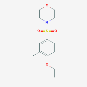molecular formula C13H19NO4S B344710 4-(4-Ethoxy-3-methylphenyl)sulfonylmorpholine CAS No. 838897-24-8
