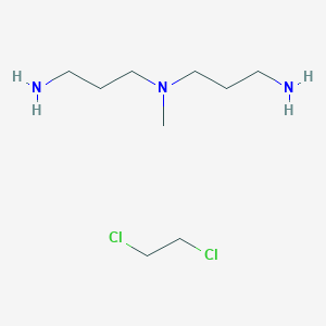 molecular formula C9H23Cl2N3 B034472 1,3-Propanediamine, N-(3-aminopropyl)-N-methyl-, polymer with 1,2-dichloroethane CAS No. 104339-65-3