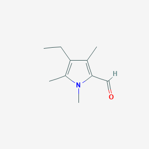 molecular formula C10H15NO B034476 3-Ethyl-1,2,4-trimethylpyrrole-5-carboxaldehyde CAS No. 105256-98-2